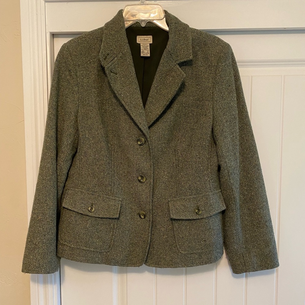 L.L. Bean Women's Classic Green Blazer